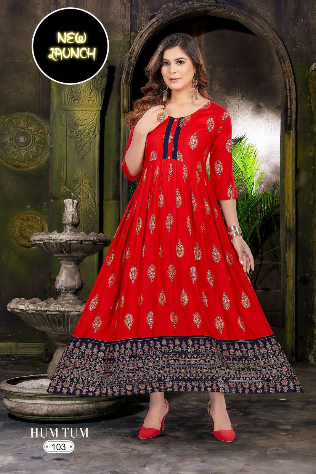 New Hum Tum V 1 Festive Wear Wholesale Anarkali Kurti Catalog
